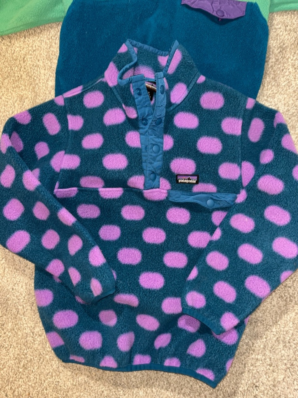 Two (2) boys girls Patagonia Fleece child toddler synchilla sweatshirt Jacket S - Picture 2 of 5